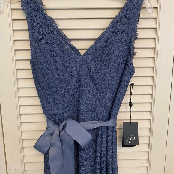 ❤️🌺2X Host Pick🌺❤️ Adrianna Papell Lace Overlay Illusion Dress NWT - Picture 3 of 8